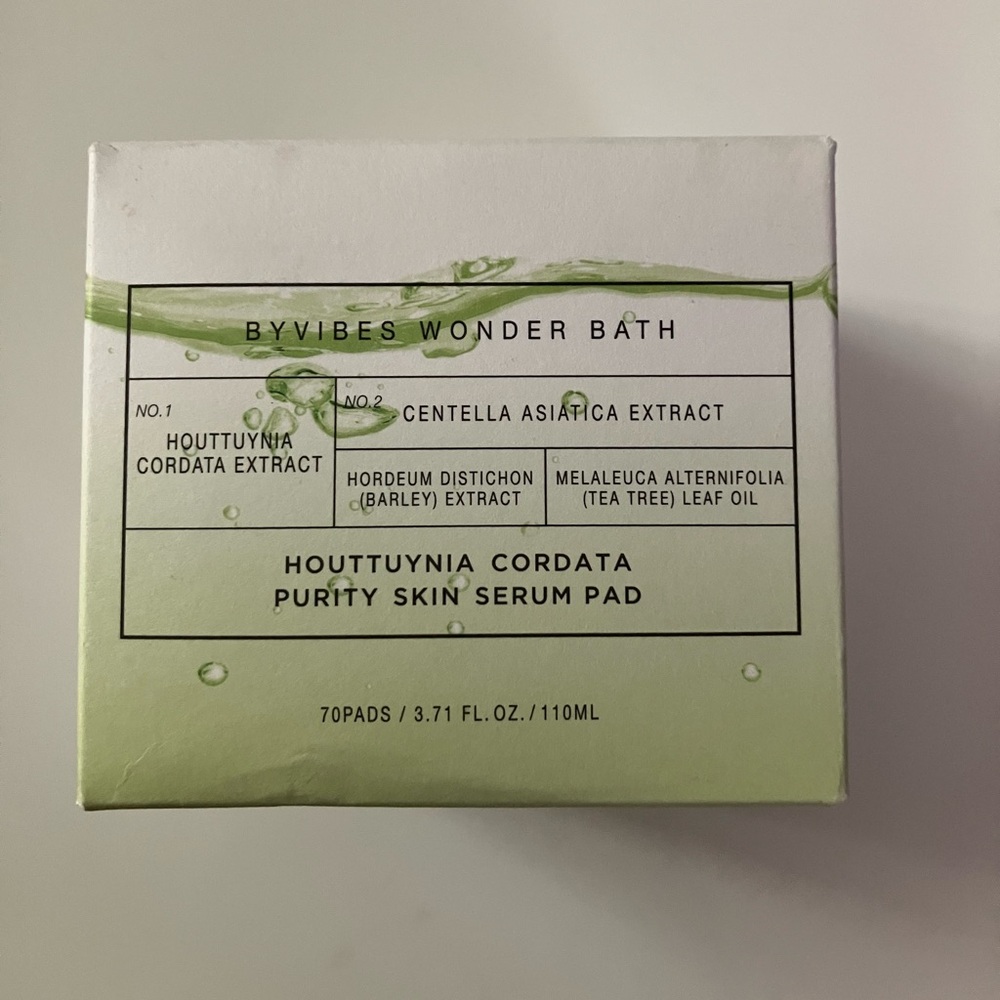 Byvibes Wonder Bath Houttuynia Cordata Purity Skin Serum Pad - 70 Pads
